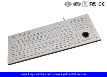 주문 주문 세륨 FCC 트랙볼을 가진 백색 역광선 실리콘 키보드 online manufacture