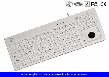 주문 온/오프 스위치를 가진 백색 IP68 최고 호리호리한 USB 실리콘 키보드 online manufacture