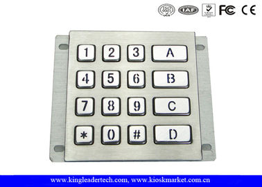 주문 어려운 방수 Vandalproof Backlit 금속 키패드 스테인리스 키패드 online manufacture