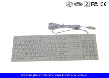 주문 백색 색깔 가득 차있는 열쇠는 IP68 수락을 가진 키보드, 세륨/FCC/RoHs를 방수 처리합니다 online manufacture