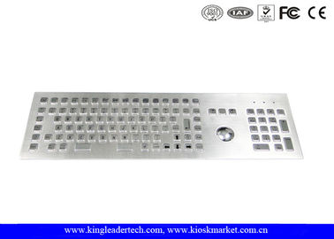 주문 통합 광학적인 트랙볼을 가진 Ruggedized 산업 금속 스테인리스 키보드 online manufacture