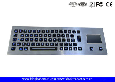 주문 65의 LED 개인 Lit 열쇠를 가진 방진 조명된 금속 키보드 은 online manufacture