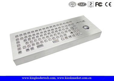주문 솔질되는 트랙볼 FCC를 가진 탁상용 ​​86 열쇠 스테인리스 키보드 online manufacture