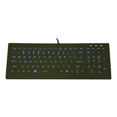 주문 세척 가능한 의료 산업용 실리콘 백라이트 키보드 online manufacture