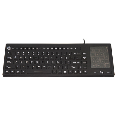 주문 IP68 세척 가능한 의료 병원 키보드 2인1 터치 패드와 숫자 패드 online manufacture