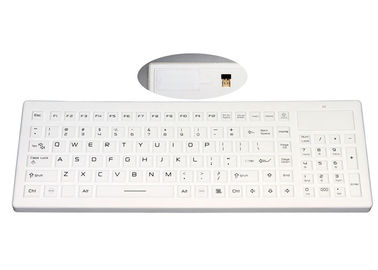 주문 로고는 무선 USB 리시버와 숫자 패드로 방수 실리콘 키보드를 특별주문했습니다 online manufacture