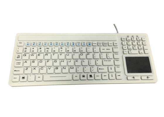 주문 마우스 터치패드를 가진 EMC 방출 107 열쇠 방수 실리콘 키보드 100mA online manufacture
