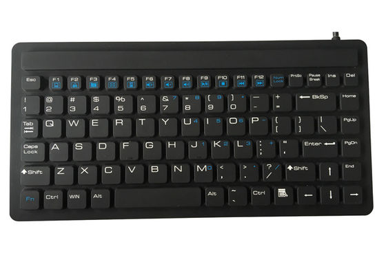 주문 87 키 실리콘 USB PS/2 의료용 키보드 IP68 방수 FCC online manufacture