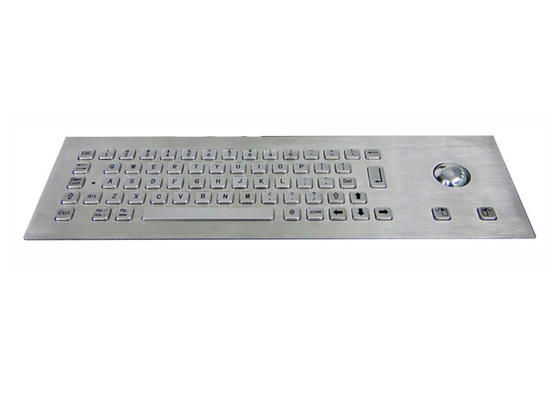 주문 트랙볼 64 키가 있는 IP65 솔질된 SS 금속 산업 키보드 online manufacture