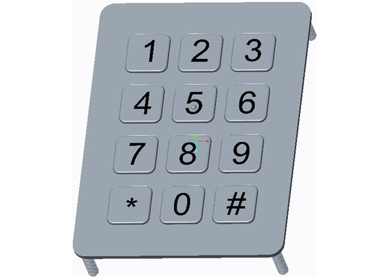 주문 편편한 키로 증가하는 울퉁불퉁한 공업용 금속 치수 keypad 전면 online manufacture