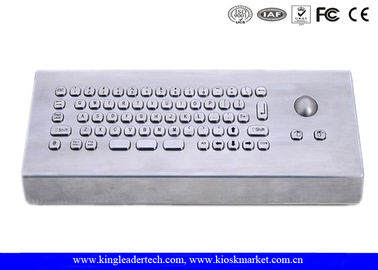 주문 트랙 볼과 브러시 스테인레스 강 USB 산업용 키이보드 online manufacture