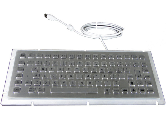 주문 12개의 펑크션 키와 울퉁불퉁한 산업적 스테인레스 스틸 패널 키보드 탑재 online manufacture