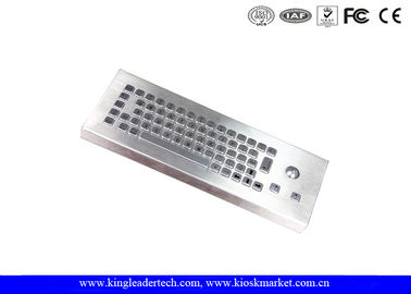 주문 트랙볼을 가진 솔질된 산업 컴퓨터 작은 발자국 탁상용 키보드 online manufacture