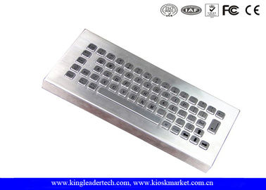 주문 솔질된 스테인리스 산업 탁상용 키보드, IP65 금속 키보드 online manufacture