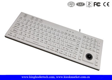 IP68 Backlit Washable Silicone Keyboard With On / Off Switch and12 Function Keys And trackball